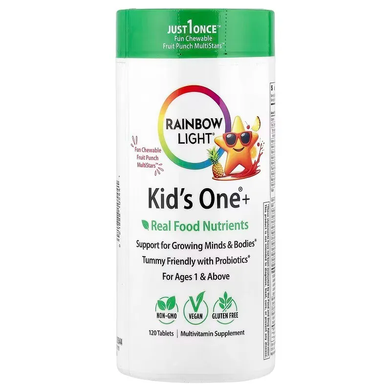 Вітамін для дітей Rainbow Light Kid’s One Multivitamin Chewables 120 таб. (смак ананас-апельсин)