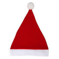 Новорічний ковпак Санта Клауса, червона шапка з білим хутром і помпоном, святковий аксесуар для свят, фото 2