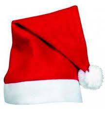Новорічний ковпак Санта Клауса, червона шапка з білим хутром і помпоном, святковий аксесуар для свят, фото 1