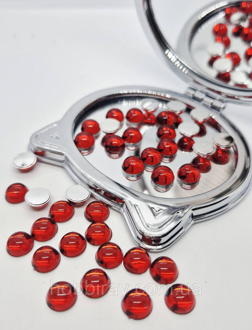 Клейове каміння. "Капля роси" 0.8см. Ціна за 10шт. Колір синій., фото 1