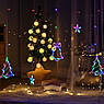 Світлодіодна гірлянда фігурна | 2 олені, 2 дзвоники, 2 ялинки, 6 зірочок + LED мульти | святковий декор 3 м, фото 4