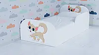 Дитяче ліжко з захисним бортиком Кішечка Руда 70х140см