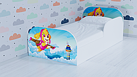 Дитяче ліжко з захисним бортиком Патруль Скай 70х140см