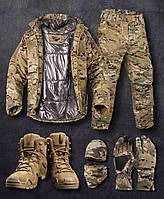 Військова форма мультикам 5 в 1, бойова зимова форма на Omni-Heat, тепла армійська форма мультикам as642