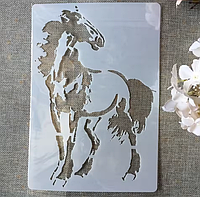 Трафарет кінь для малювання, розпису, тортів та випічки ,декору, DIY