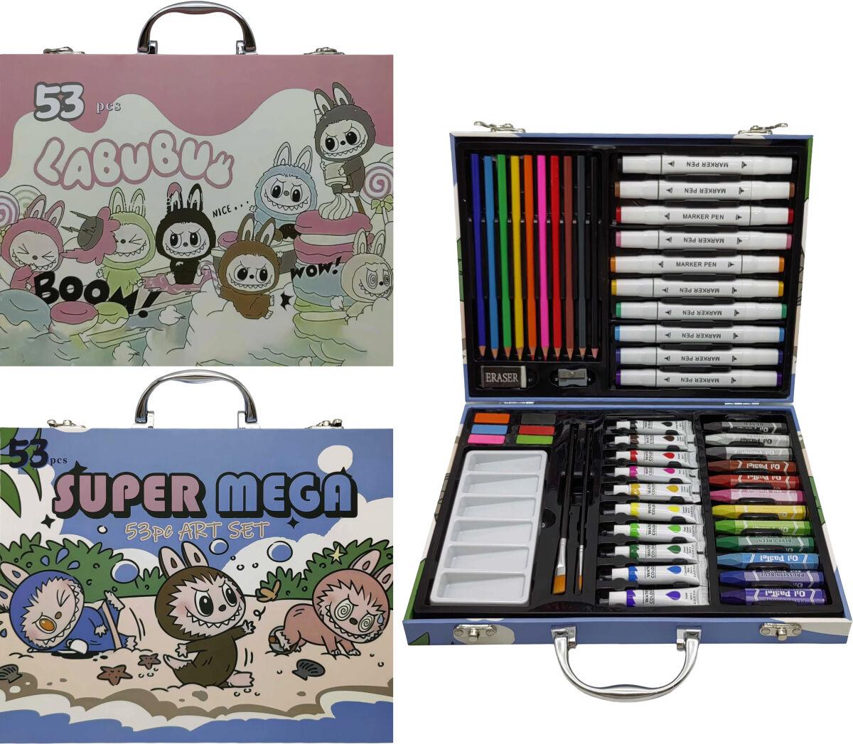 Набір для малювання 53 предмети Лабубу, фото 1