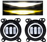 Протитуманні фари Led DAF XF105 10-30v з ДХО - біле/жовте світло (комплект 2-шт)