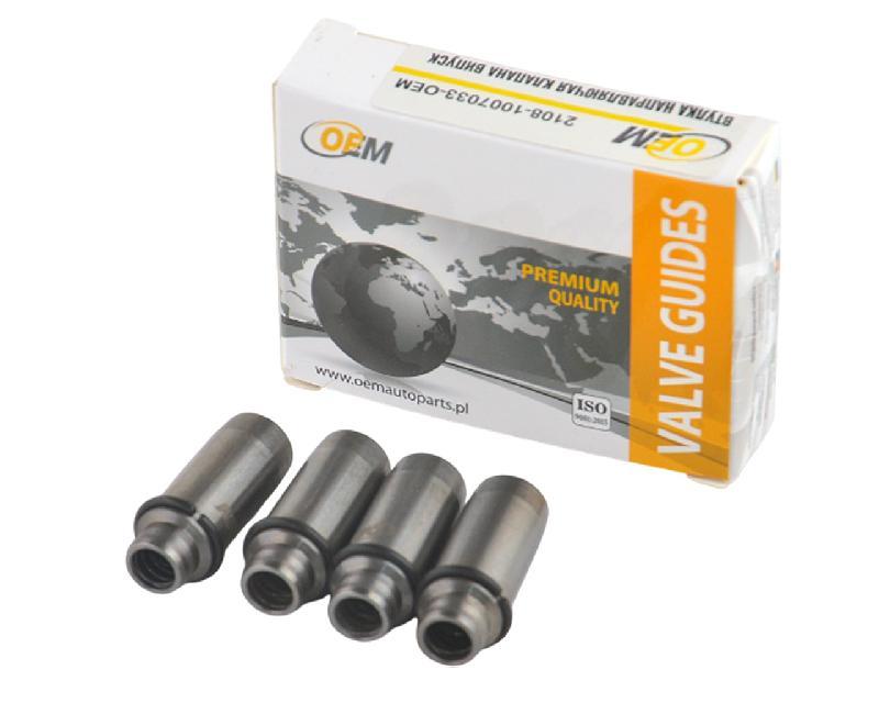 Направляючі втулки клапанів випуск комплект 4шт ВАЗ 2108 2109 21099 2110 2111 2112 2113 2114 2115 OEM