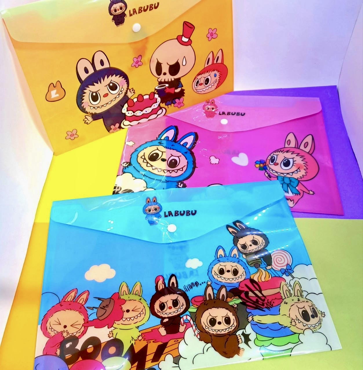 Папка на кнопці А4 33*23,5 см Лабубу, фото 1