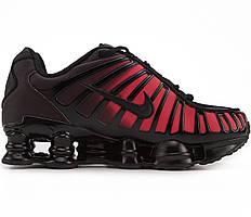 Кросівки Nike Shox TL Triple Black/Red Colour Shift
