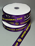 Стрічка повнокольоровий друк з логотипом Персоналізована атласна стрічка 25 мм під замовлення Друк з градієнтом 180 м, фото 5