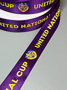 Стрічка повнокольоровий друк з логотипом Персоналізована атласна стрічка 25 мм під замовлення Друк з градієнтом 180 м, фото 6