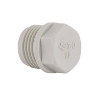 Заглушка PPR Blue Ocean з різзю 20х1/2" НР