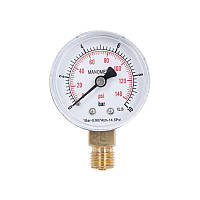 Манометр Thermo Alliance Standart 10 барів 1/4", нижнє під'єднання SD17010B