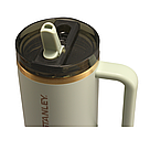 Термос термочашка Stanley Quencher ProTour Flip Straw Tumbler з нержавіючої сталі Dune color 1,18 л KT6007879, фото 2