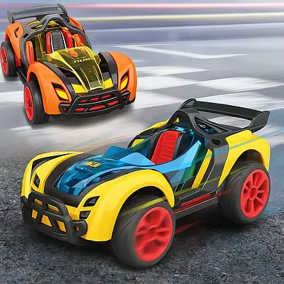 Іграшковий набір інерційних машинок / Авто конструктор для дітей 2 автомобіля колеса інструменти Гра в перегони