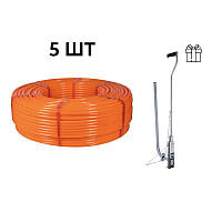 Акційний набір Thermo Alliance: 5 бух. Труба PEX-A EVOH ORANGE, 3 шари, 16×2,0 мм (320 м), Spain + Такер ТК-100