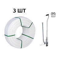 Акційний набір Thermo Alliance: 3 бухи. Труба PEX-A EVOH WHITE 5 шарів, 16×2,0 мм (320 м), Spain + Такер ТК-100 в подарунок