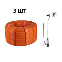 Акційний набір Thermo Alliance: 3 бухи. Труба PEX-A EVOH ORANGE, 3 шари, 16×2,0 мм (600 м), Spain + Такер ТК-100