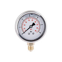 Манометр із гліцерином Thermo Alliance Forte 6 барів, 1/4"Н, нижнє під'єднання TAF170G6B