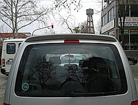 Анатомічний спойлер без стопи під фарбування широкий на Volkswagen Caddy 3 2004-2010 Спойлер на дах ФольксВаген Кадді 3