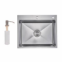 Lidz Handmade H6050H Мийка для кухні інтегрована Decor Honeycomb 2,5/0,5 мм LDH6050DEC48370