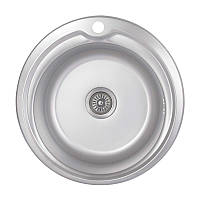 Кухонна мийка Brinex 510-D 0,8 мм Satin (BRIN510SAT08)