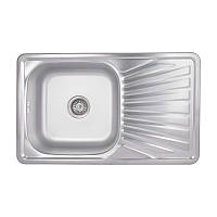 Кухонна мийка Brinex 7848 0,8 мм Satin (BRIN7848SAT08)