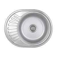 Кухонна мийка Brinex 5745 0,8 мм Satin (BRIN5745SAT08)