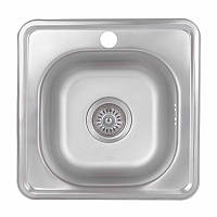 Кухонна мийка Brinex 3838 0,6 мм Satin (BRIN3835SAT06)