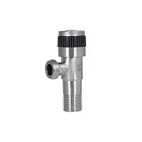 Кран кутовий Thermo Alliance Standart 1/2"НН неірж., з керам. буксий TAS345W1515SS