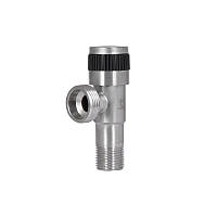 Кран кутовий Thermo Alliance Standart 1/2" Нх3/4"Н неірж., з керам. буксий TAS345W1520SS