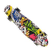 Скейтборд Пенніборд Penny "Хіп хоп" світяться PU колеса Стильний Фристайл Круїзер Міський Міцний