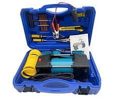 Автомобільний акумуляторний компресор синій Насос для Шин Портативний Електричний