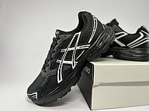 Чоловічі термо кросівки Asics Gel-1130 Waterproof Black White чорні з білим водонепроникні, фото 4