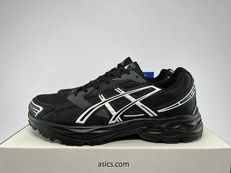 Чоловічі термо кросівки Asics Gel-1130 Waterproof Black White чорні з білим водонепроникні, фото 1