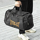 Спортивна сумка Everlast TLS Orange для тренувань та фітнесу чорна тканинна дорожня, фото 2
