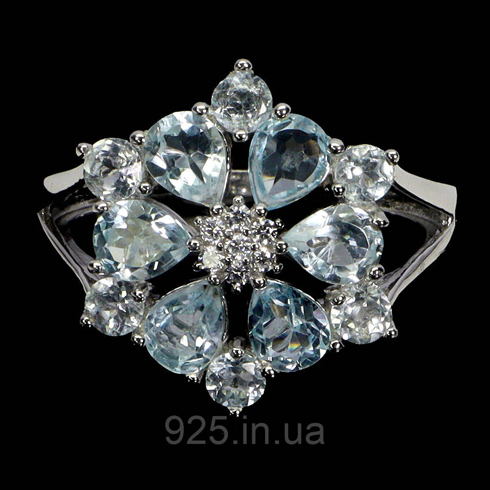 Каблучка. Натуральний топаз. Срібло 925., фото 1