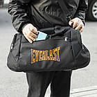 Спортивна сумка Everlast TLS Orange для тренувань та фітнесу чорна тканинна дорожня, фото 7