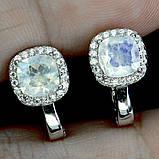 Сережки. Натуральний місячний камінь. Срібло 925., фото 3