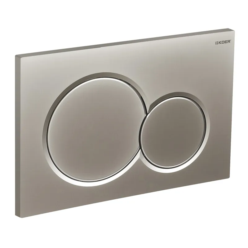 Панель змиву KOER KT-0601-14 пластикова, кнопка кругла (KR5177), фото 1