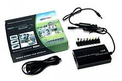 Універсальний зарядний пристрій 120 Вт для ноутбуків від мережі та прикурювача з 8 адаптерами DC 12–24V Автомобільний