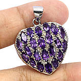 Підвіска. Натуральний аметист. Срібло 925., фото 3