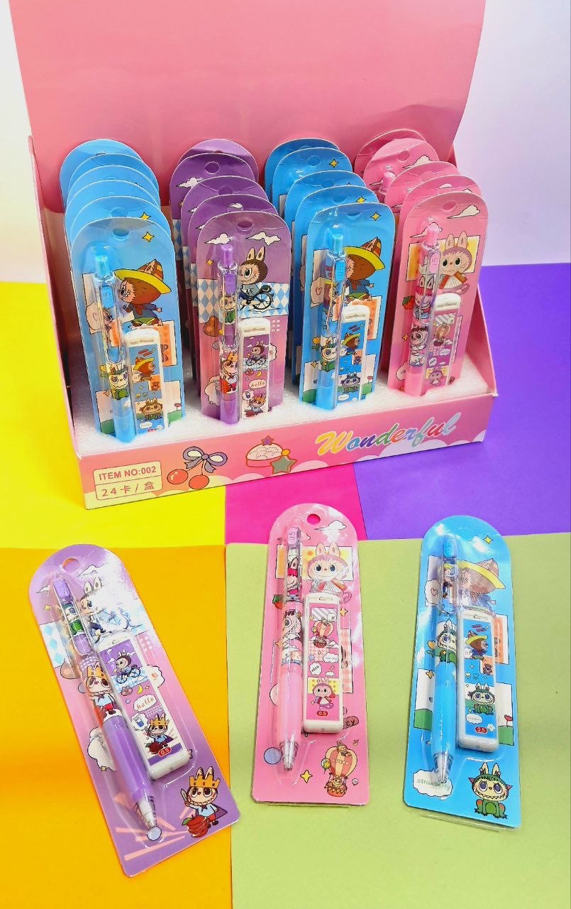 Олівець механічний "Лабубу" + стрижні 0,5 мм, фото 1