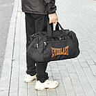 Спортивна сумка Everlast TLS Orange для тренувань та фітнесу чорна тканинна дорожня, фото 10
