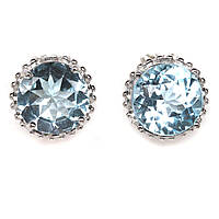 Сережки. Натуральний топаз. Срібло 925.