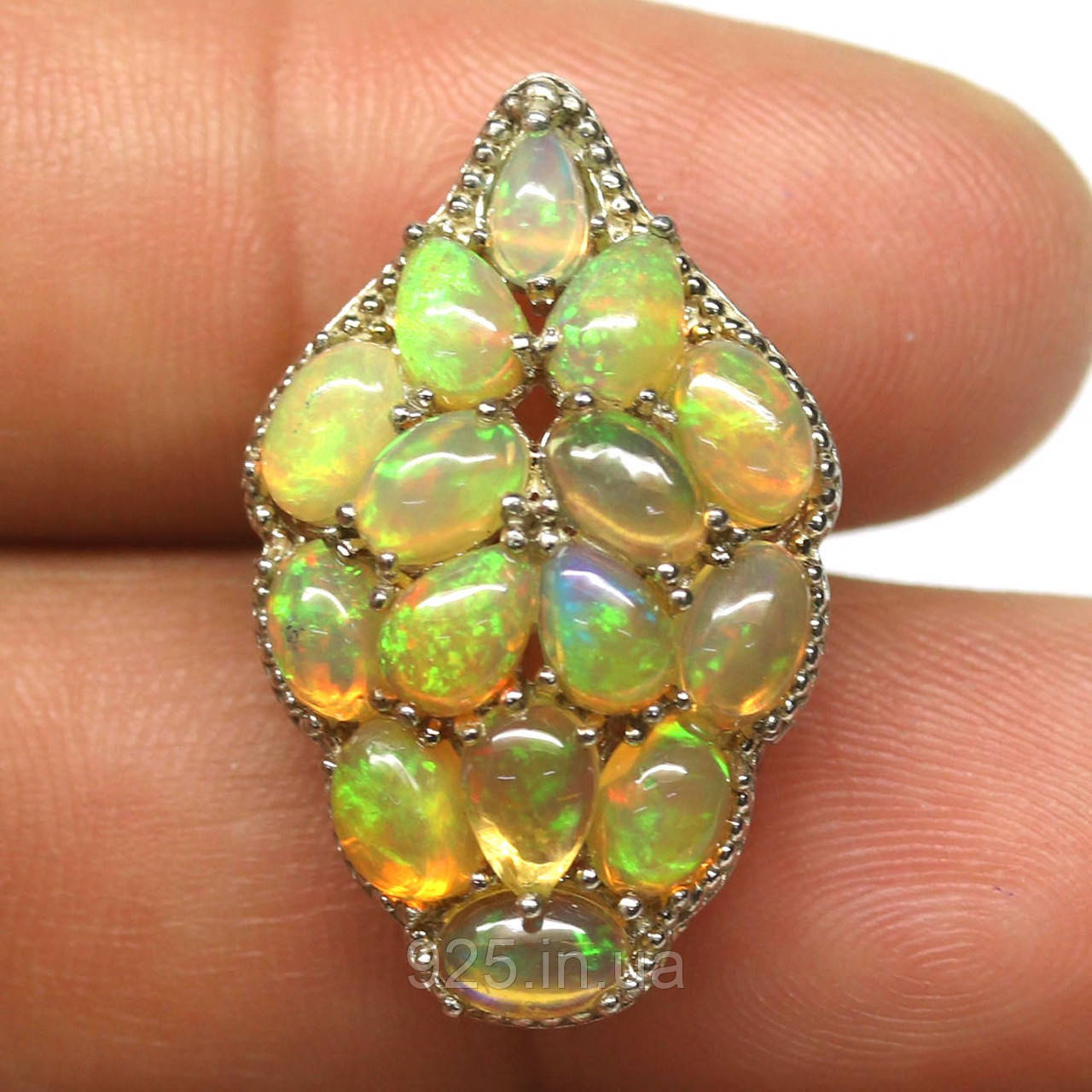 Підвіска. Натуральний опал. Срібло 925., фото 1