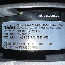 Електромотор MFA80 (6033154) для печі Apach AP7M, AB10M, AP10M, Giorik та ін., фото 4
