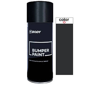 Фарба спрей для пластику чорна матова Body 513 Black 04 Bumper Paint Spray 400мл