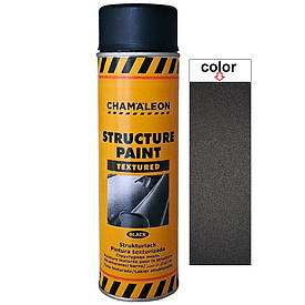 Структурна фарба спрей для пластику чорна матова Chameleon Strukture Spray Black 500мл